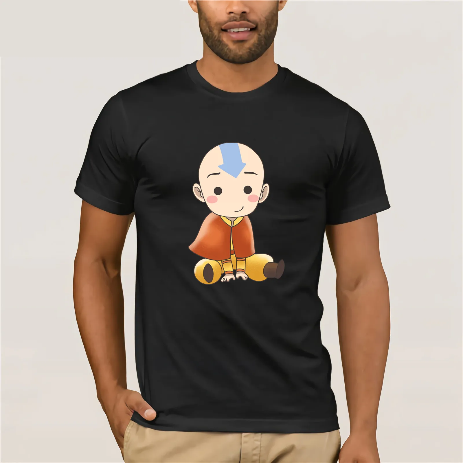 

Avatar Aang Men's The Last Airbender T Shirt The Legend of Korra T Shirt Summer Fashion Streetwear Camiseta
