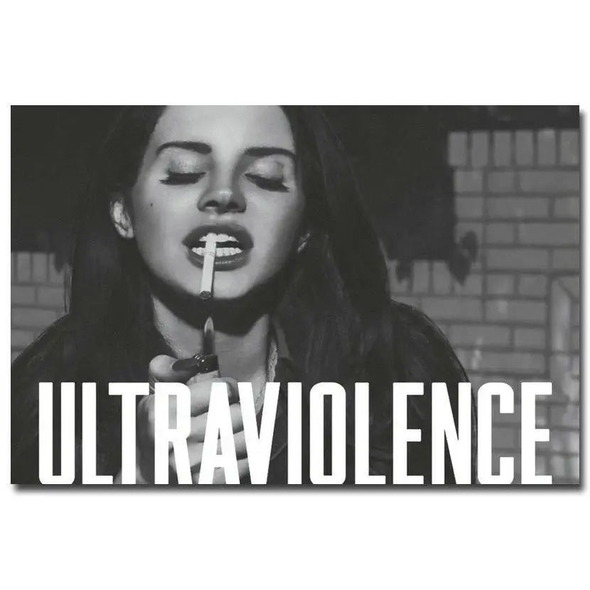 

Lana Del Rey Smoking Wall Sticker Home Decoration Silk Art Poster