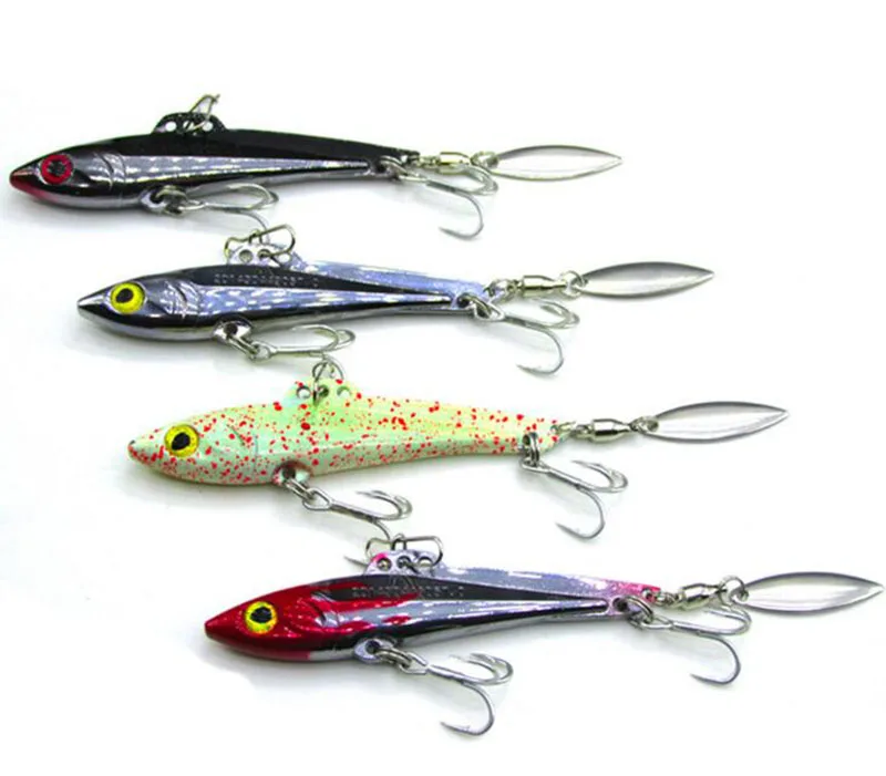 1Pcs Metal Blade VIB Spinner Fish Lure Sinking Vibration Bait 16g
