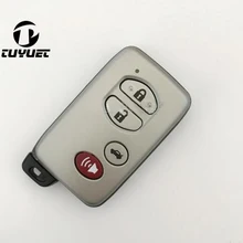 4 кнопки Автозапуск Новое умное лезвие дистанционный ключ-брелок от машины чехол оболочка для Toyota Sequoia Avalon RAV4 Highlander Camry