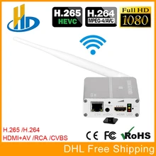 URay HEVC H.265 H.264 HDMI + AV RCA CVBS Codificador de Streaming de Vídeo IPTV Codificador HD + SD Codificador de Transmissão de Vídeo Ao Vivo Com PAL NTSC