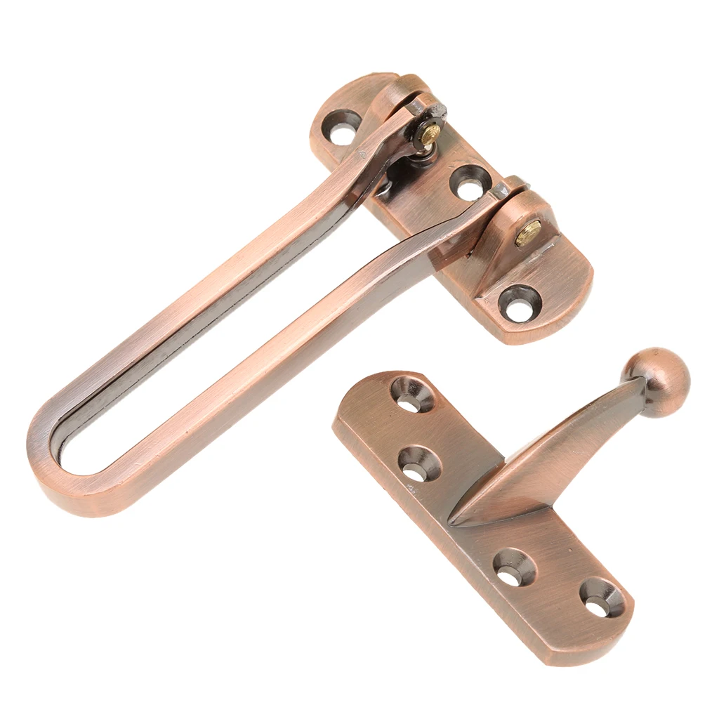 Hot Sale Security Open Type Anti-Theft Door Fastener Button Chain Safe-Guard Copper Adopting One-time Molding Technology