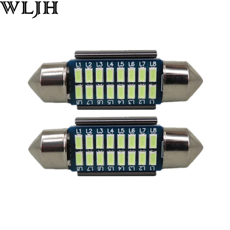 

WLJH 2pcs CANbus LED 36mm C5W Lamp Bulb Registration Number Plate License Light For Benz W169 W203 W208 W209 W210 W211 W212