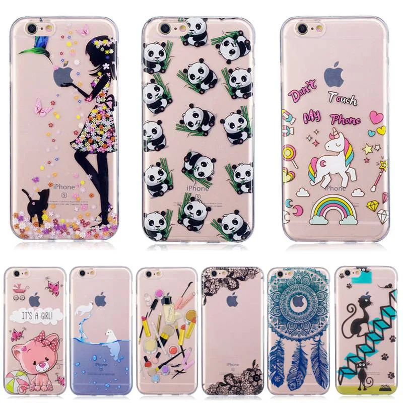 

Fashion cartoon Painted soft Silicone IMD tpu cases for Apple iPhone 6 Plus luxury design Printing Style for iPhone 6s Plus case