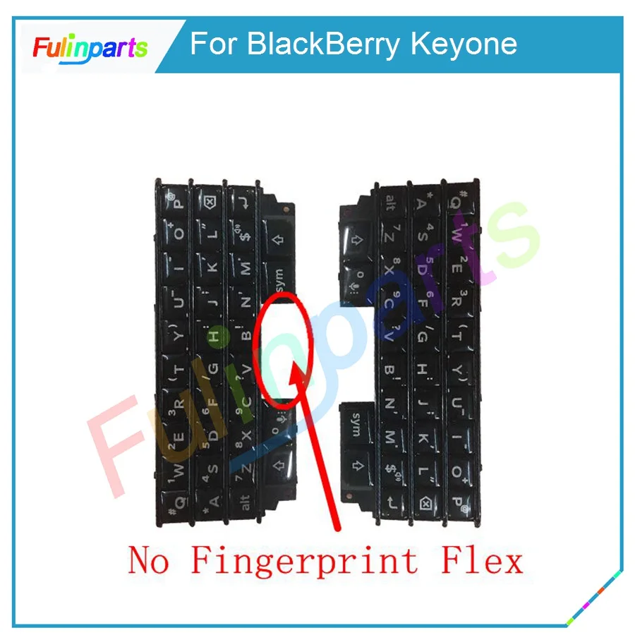 

Keypad For BlackBerry DTEK70 Keyone Keyboard Button With Fingerprint Flex Cable Replacement Parts Black Silver With Tools