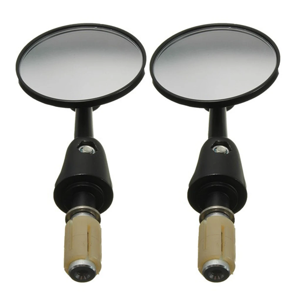 1 Sets 7/8 22mm Exterior Motorcycle Bar End Rearview Convex Side Mirror