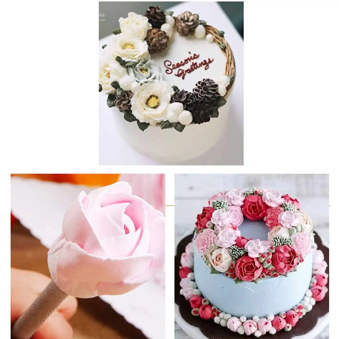 Инструменты для украшения торта из алюминиевого сплава, держатель для цветов розы, декоративные Кондитерские палочки, конусные Инструменты для выпечки, крема, инструменты для торта