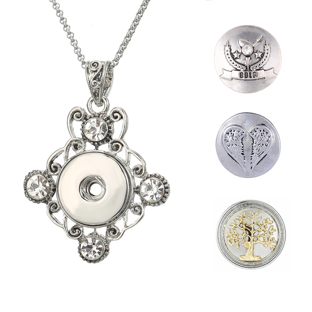 Aliexpress.com : Buy Legenstar snap pendant necklace fit ...