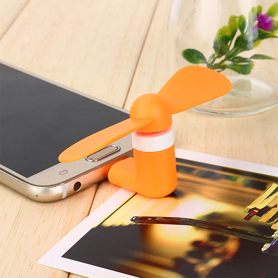 

NOYOKERE Creative fan Micro Portable USB Mini Fan Phone Accessory For Android Smartphone Random Color
