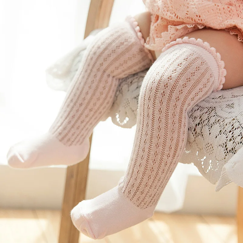 0 3 Years New Breathable Summer Baby Socks Cotton Knee High for