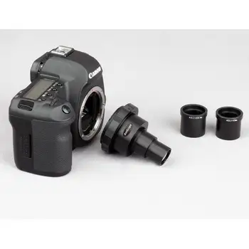 amscope canon and nikon slr/dslr camera adapter for microscopes ca can nik slr
