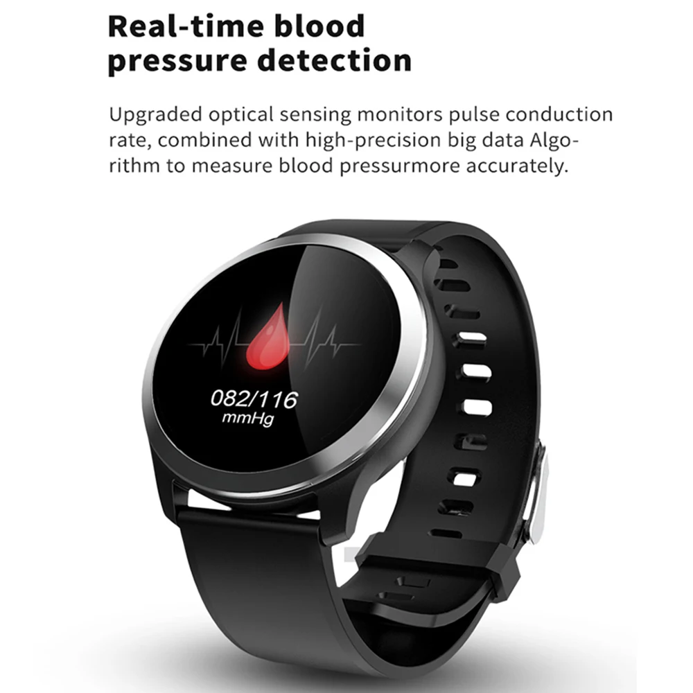 Smart Watch Heart Rate Monitor Blood Pressure Watch ECG+PPG Fitness Watch IP68 Waterproof Sport Smartwatch for Android IOS Phone