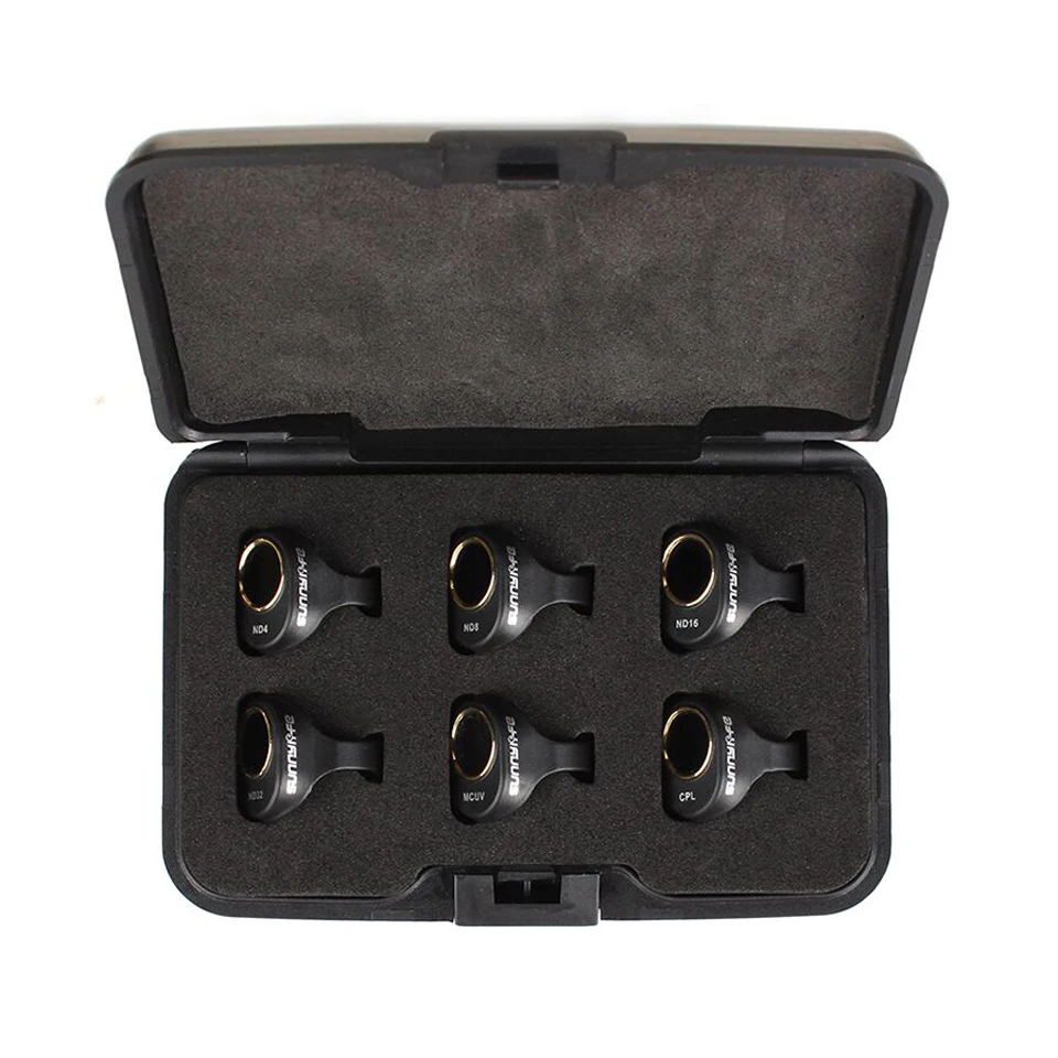 

DJI Spark Lens Filter Kit ND4 ND8 ND16 ND32 CPL MCUV Lens Filters for DJI Spark Accessories - 6 in 1 Pack