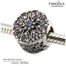 925 стерлингового серебра Шарм мерцающий Медальон бусины для изготовления ювелирных изделий подходящие Амулеты Браслет berloques prata 925