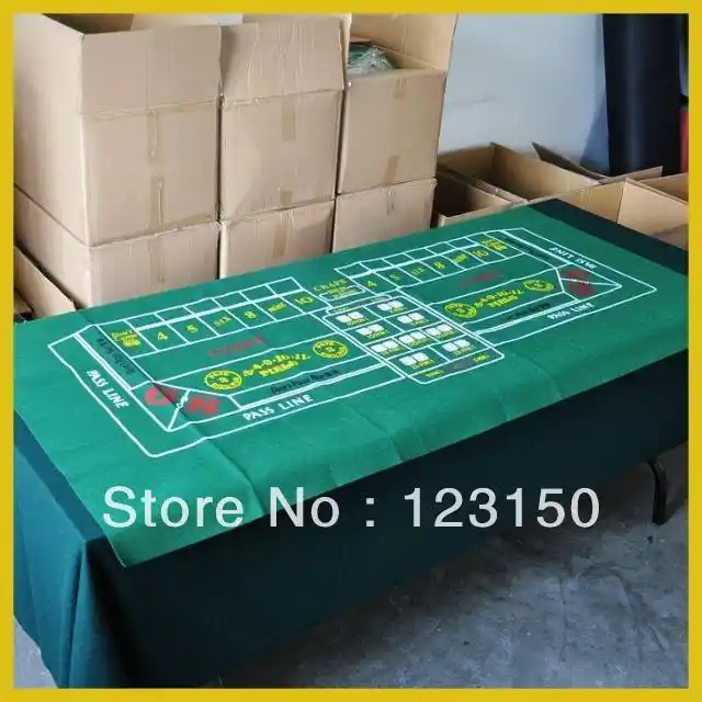 Craps felt table cover Craps felt table cover