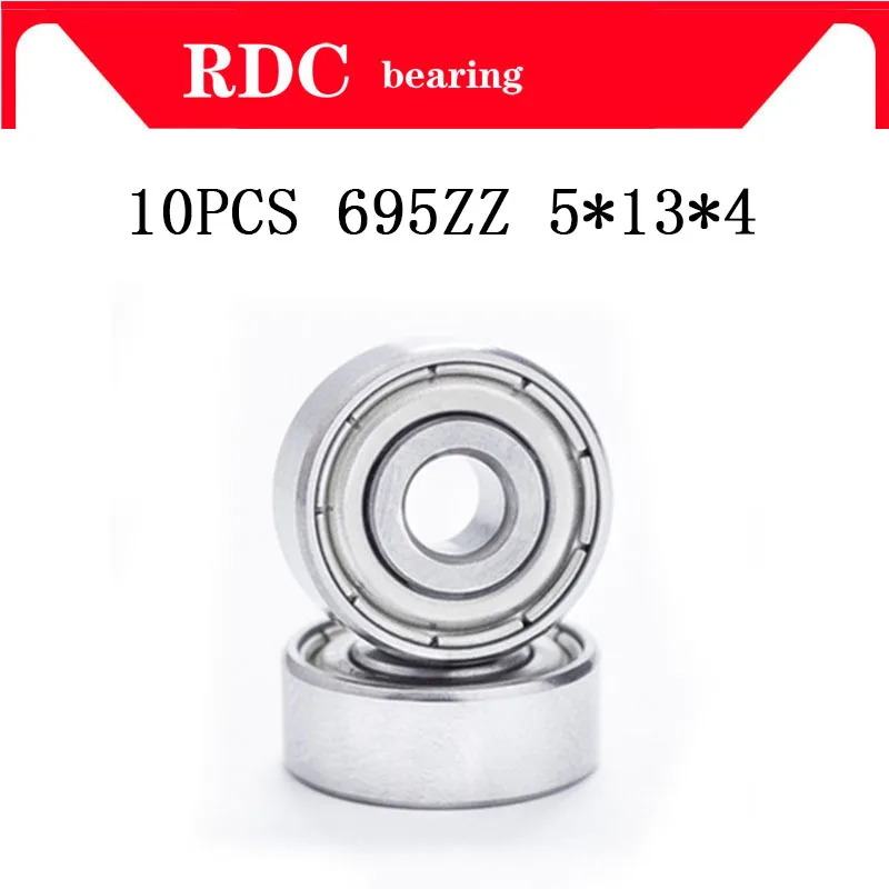 

Free Shipping 10PCS ABEC-5 695ZZ 695 zz 5x13x4mm High quality 695Z Ball Bearings 619/5ZZ EMQ 695 Z3 V3 Quality R-1350ZZ Bearing