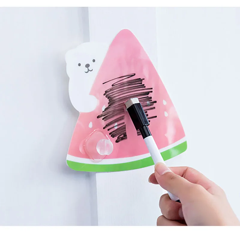 

2019 Cartoon Magnetic Whiteboard Fridge Magnets Dry Wipe White Board Marker Eraser Writing Record Message Board Remind Memo Pad
