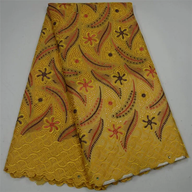 

Hot Sale African Cotton Swiss Voile Lace Fabric In Beautiful Yellow Color Swiss Voile Lace In Switzerland African Lace Fabric 30