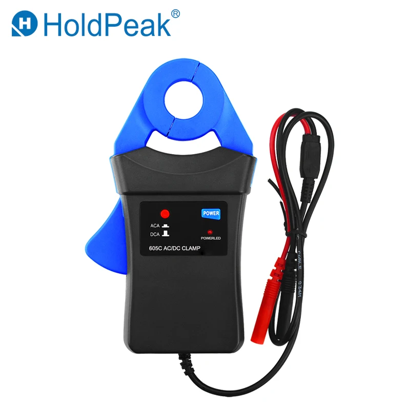 

HoldPeak HP-605C Clamp Adapter Mutlimeter 6A/40A AC/DC Clamp Meter with Small Jaw caliber used by Automotive Fluke Multimeter