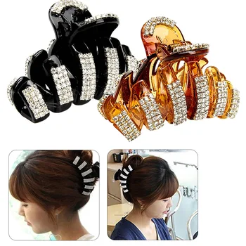 

Hair Styling Tool Black/Brown Extra Large Hair Claw Thick Long Hair Clips Big Hairpin Elegant Hair Accessories for Women