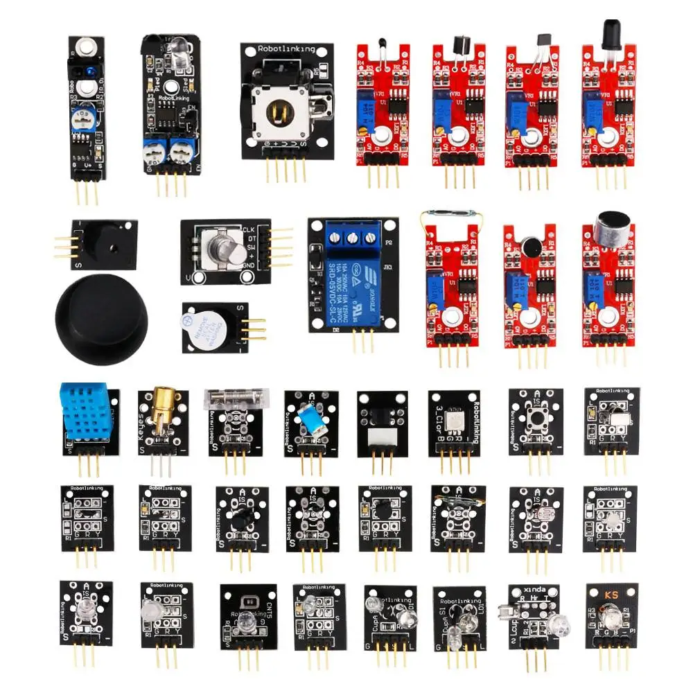 37 в 1 коробка сенсорные наборы для ARDUINO высокого качества с пластиковой коробкой и CD