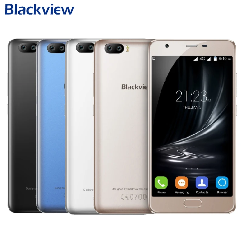 Original Blackview A9 Pro Cell Phone RAM 2GB ROM 16GB MTK6737 Quad Core 5.0 inch Android 7.0 Dual Rear Camera 2500mAh Smartphone