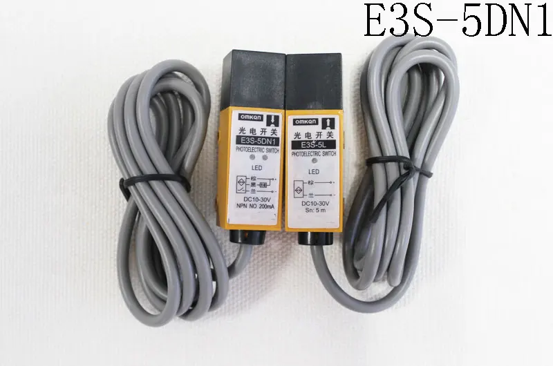 Pair shooting type photoelectric switch E3S-5DN1/N2/P1/P2 5L PNP NPN 5M Detection distance 3-WIRE DC6-36V цена Pair shooting type photoelectric switch E3S-5DN1/N2/P1/P2 5L PNP NPN 5M Detection distance 3-WIRE DC6-36V цены онлайн