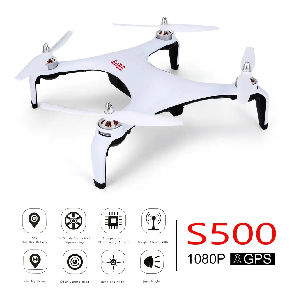 

S500 5G Wifi Brushless GPS Wide-Angle 1080P Camera Real-time Transmission RC Drone Quadcopter With Headless Mode Auto-Hover