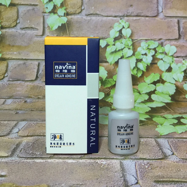 NAVINA 10ml/bottle hight quality Eyelash Glue Transparent tasteless