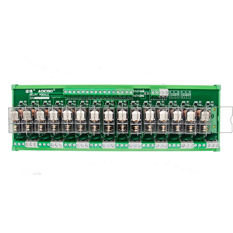 16 каналов 1 SPDT DIN рейка OMRON G2R 24 в модуль релейного интерфейса DC/AC|omron g2r|interface relaydin