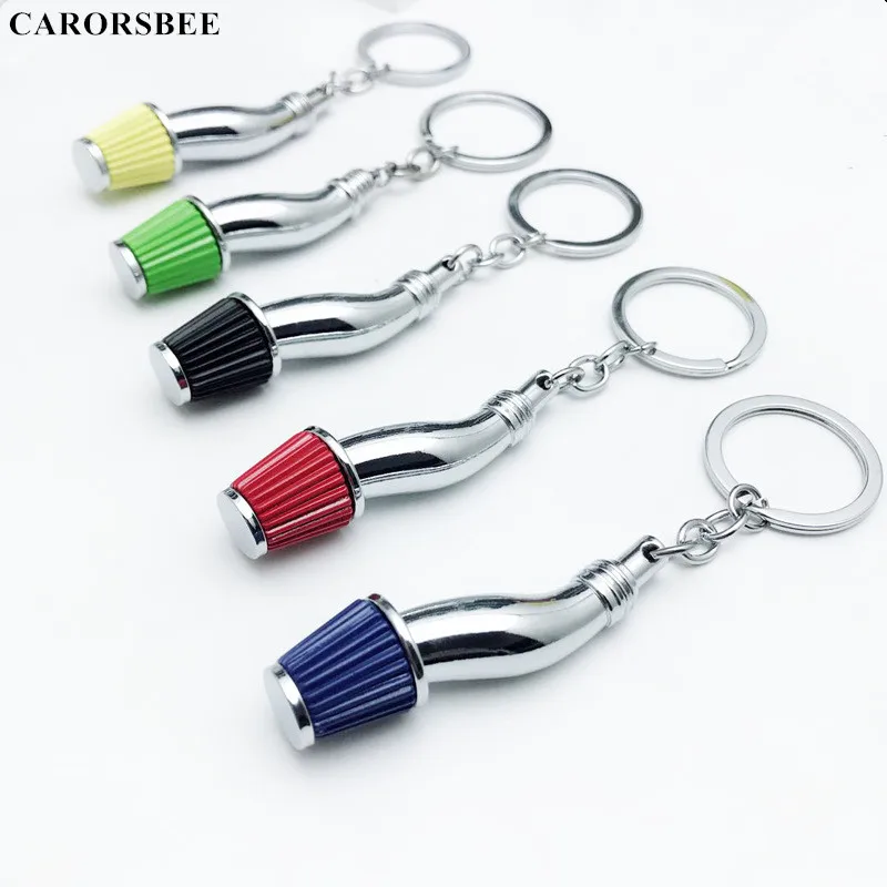 

Car Accessories Racing Car Keyring Air Intake Filter Keychain Creative Plating Colorful Jdm Keychains Filter Mushroom Key chain