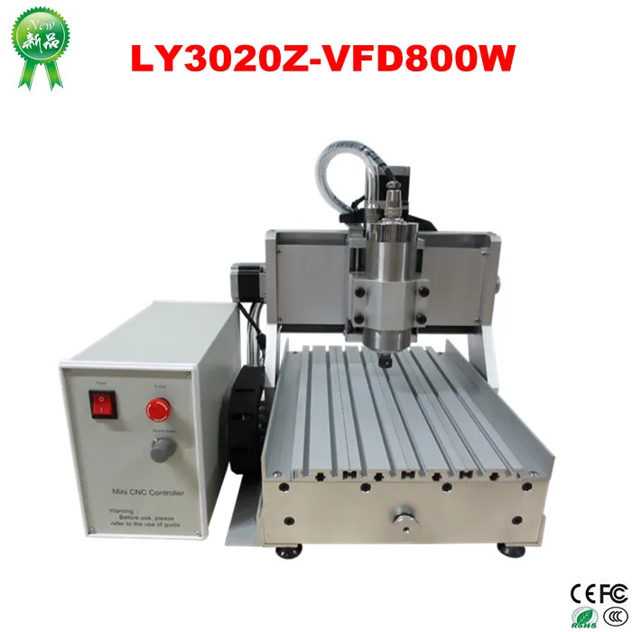 Mini CNC 3020 3 axis CNC Router Engraver/Drilling and Milling Machine 800W VFD assebled cnc cutter, free tax to EU countries