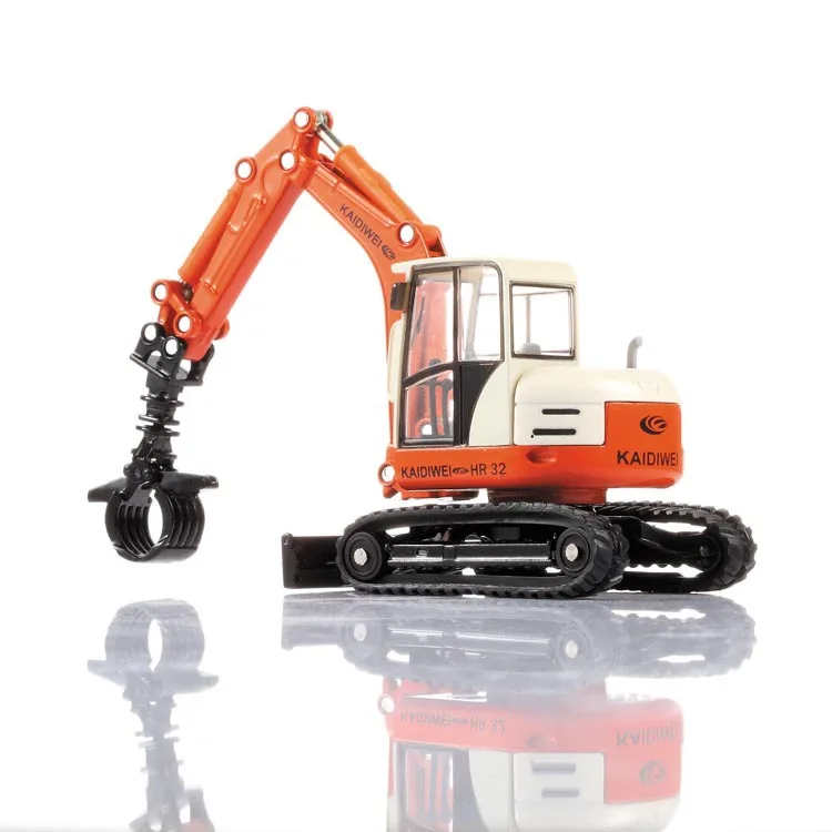 1 Pcs Excavator Wood Mining Toys Alloy Metal Engineering Vehicle Model
