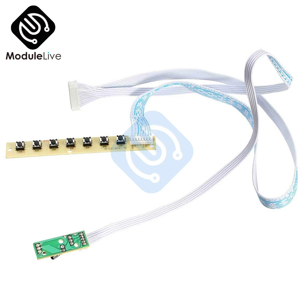 

7 Key Keys Switch TV V29 V59 Edge Keypad Board With Multi-functional interface Module