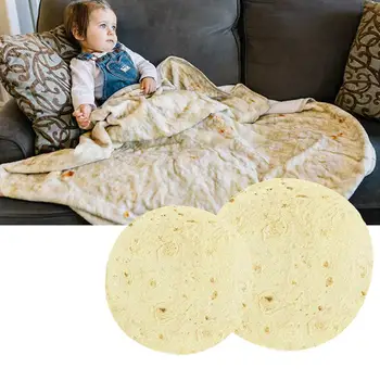 

Newest Soft Fleece Throw Blanket Soft Printing Blanket Round Shape Children Carpet for Office Home Camping Picnic Outdoor