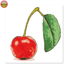 Живопись по номерам художественная краска по номерам красная вишня привлекательные фрукты декоративные краски рисование на холсте цифровая краска i