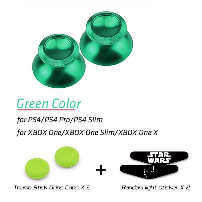 Data Frog Metal Thumbsticks Joystick Grip Analog stick For Playstation 4 PS4/Pro/Slim Xbox One/Slim/X Controller Accessories 