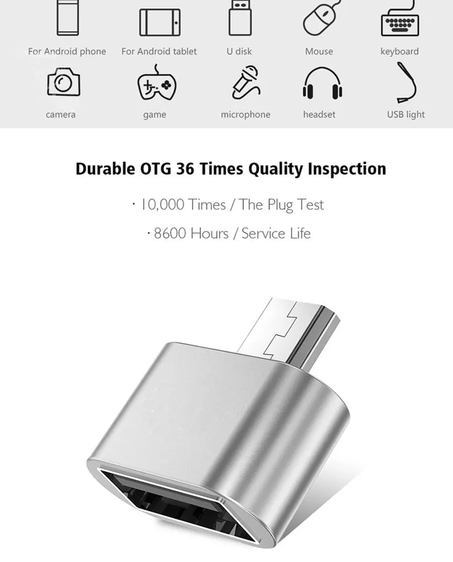 Micro USB мужчина к USB 2,0 Micro OTG адаптер Женский конвертер для samsung Xiaomi LG huawei Android телефоны планшеты флэш-накопители