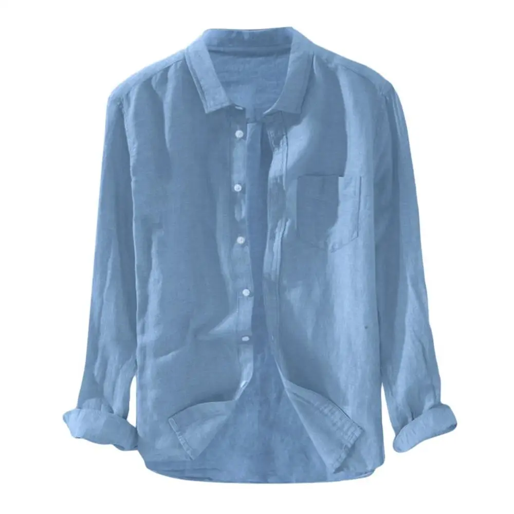 2019 летние рубашки Camisa Social Masculina мужские хлопковые льняные с длинным рукавом
