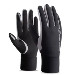 Сенсорный экран зимние теплые с флисовой подкладкой теплые перчатки водостойкие ветрозащитные Открытый спортивные перчатки для верховой