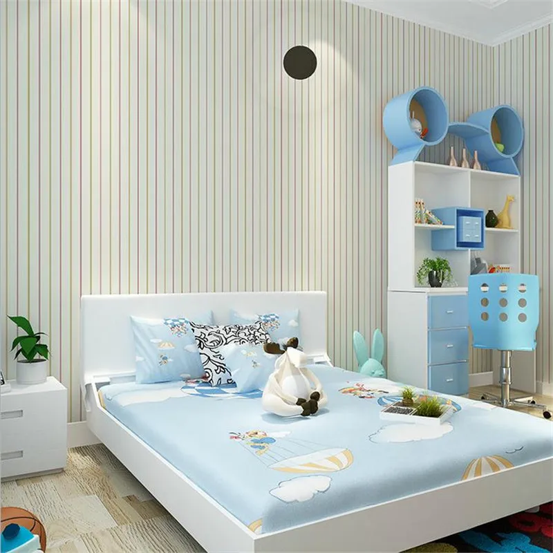 

Wallpapers YOUMAN Striped Non Woven 3D Embossed Desktop Wallpapers Roll Wallpaper Living Room Girl Room Kitchen Backgrounds Home