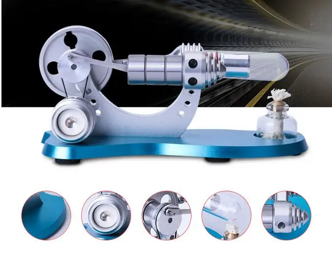

M14-03-L Stirling Engine Motor Model Mini Generator With Colorful LED Educational Toy Kits