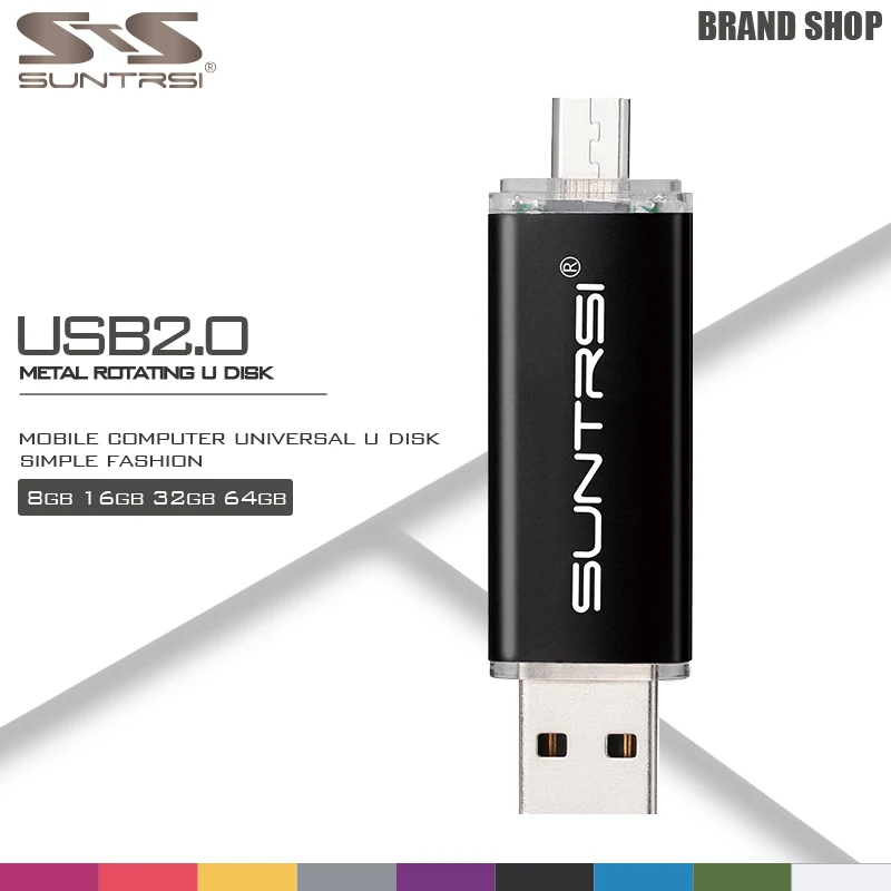 Suntrsi USB Flash Drive OTG External Storage Pendrive 16GB