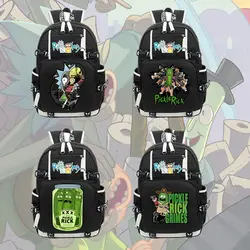 Мультфильм Рик и Морти рюкзаки рассольник Рик аниме ноутбук плечи мешок большой Ёмкость рюкзак Для мужчин Для женщин Повседневное