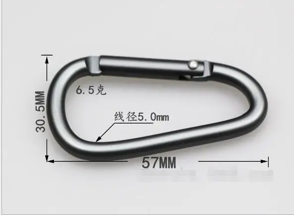 10pcs Carabiner Clip Clasp Spring Snap Keyring Buckle Camping Carabina Karabiner