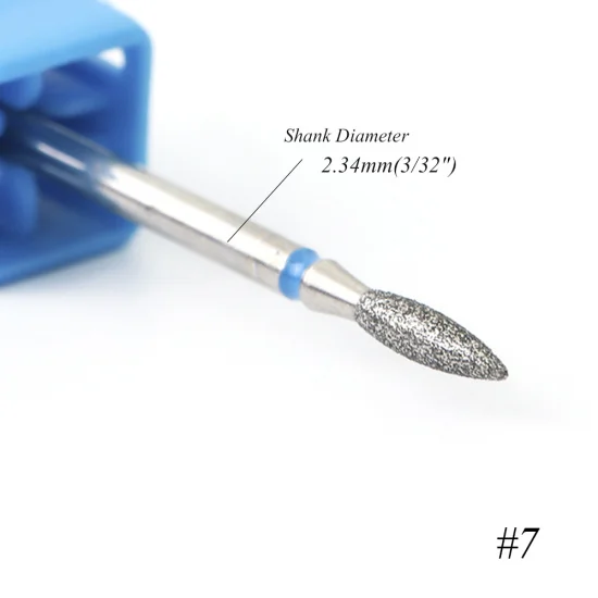 STZ 1 шт. алмазные сверла для кутикулы ногтей электрическая фреза для удаления напильников инструменты для маникюра#01-29 - Цвет: 07