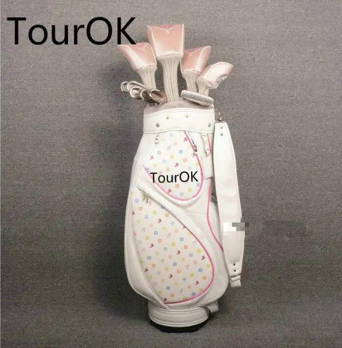 

TourOK womens FIGARO complete clubs set Drive+fairway wood+irons Graphite Golf shaft and headcover Free shipping