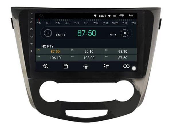 Top OTOJETA DSP stereo carplay android 8.1.2 car radio for Nissan xtrial Qashqai 2014 Gps navi Ips screen video player tape recorder 4