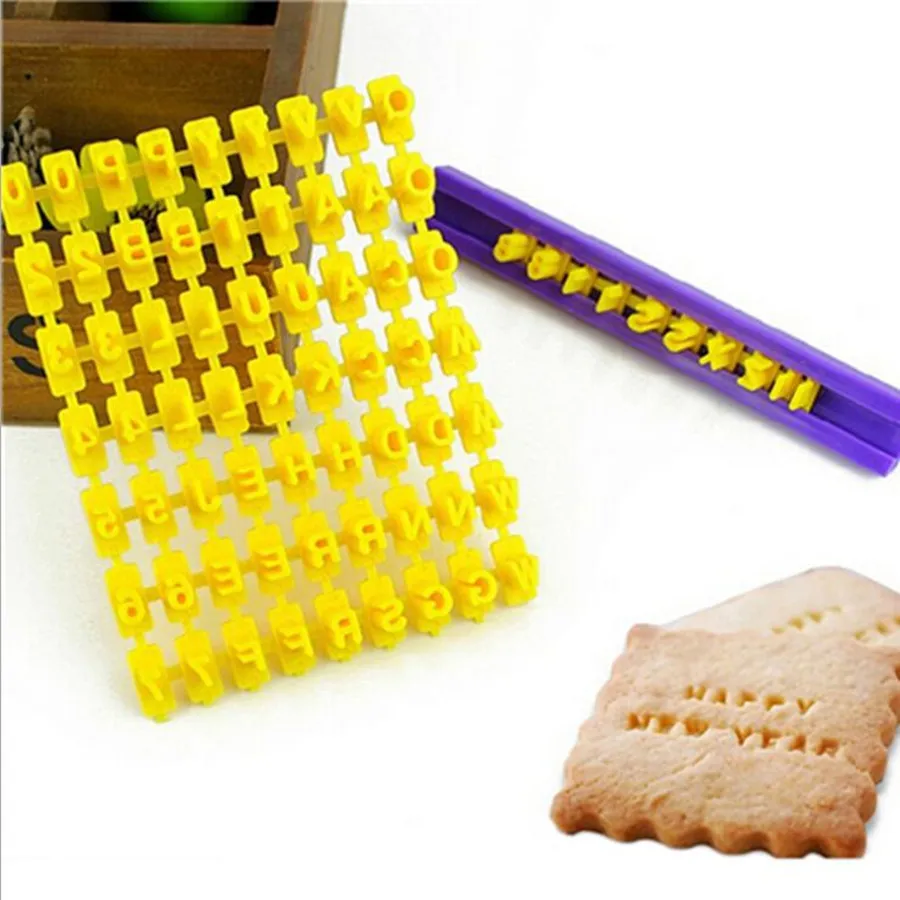 

2Pcs Kitchen Accessories Home Large Fondant Plastic Alphabet Letter Number Mold Cake Decorating Tools Set Baking Cookie Cutter