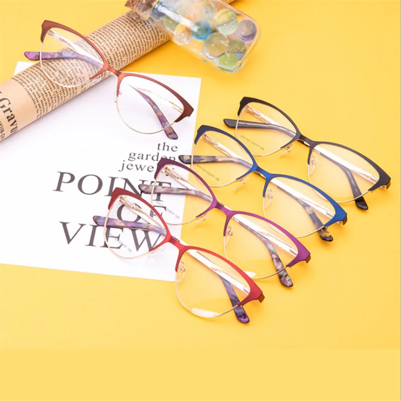 Модные кошачьи глаза стильные очки для женщин высокое качество женские оптические очки оправы оптика Мода очки по рецепту 0025